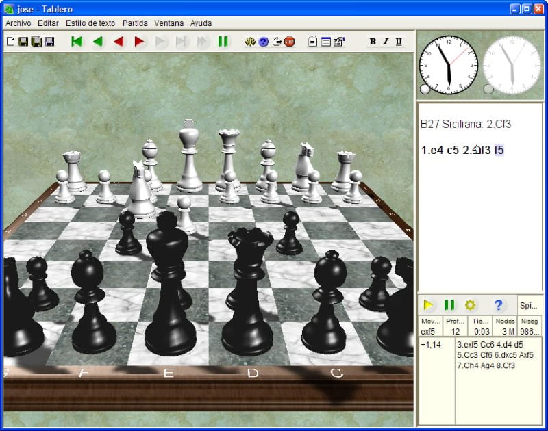 Jose chess logiciel d'échecs gratuit