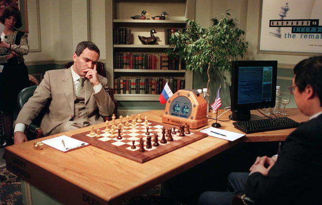 Garry Kasparov joue contre Deep Blue