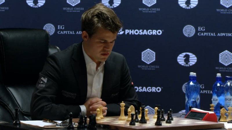 Carlsen Karjakin 2016 partie 3 coup 32