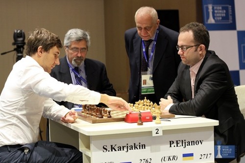 Karjakin rejoint Svidler en finale de Coupe du Monde FIDE