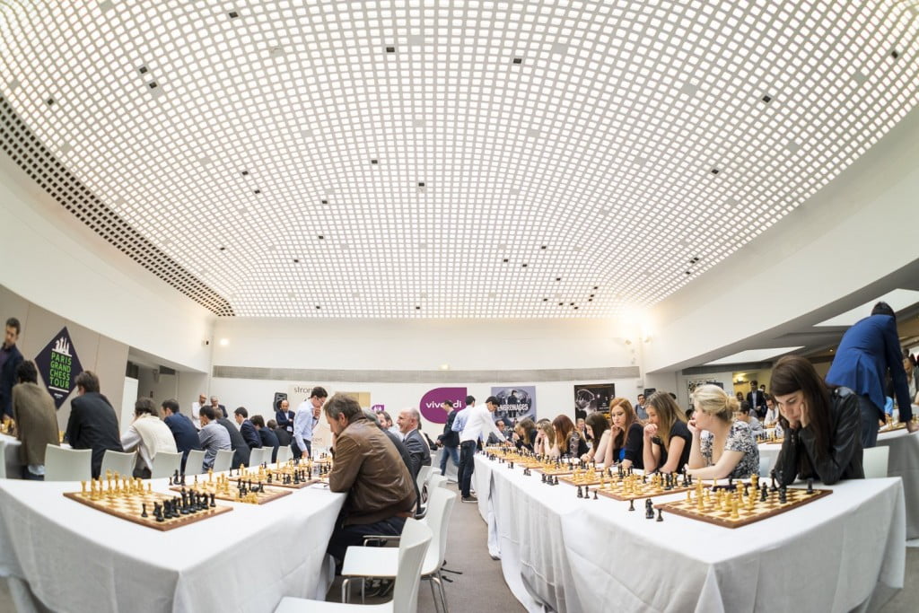 Grand Chess Tour Paris Exhibition parties simultanées