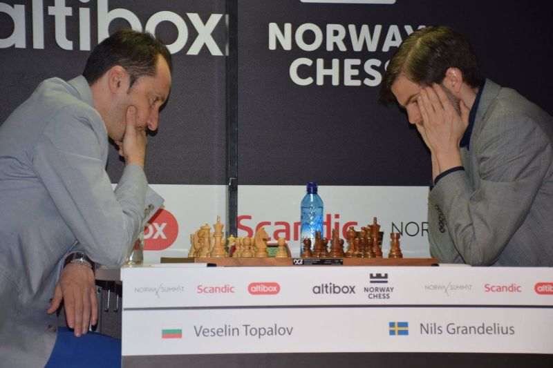 Norway Chess 2016 Ronde 5 Veselin Topalov vainqueur contre Nils Grandelius