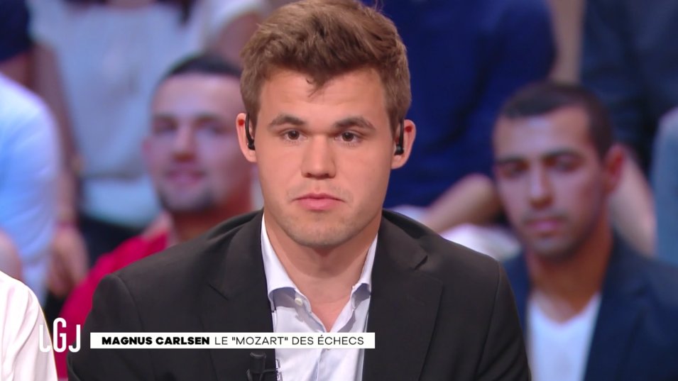 Magnus Carlsen à Paris au Grand Journal de Canal+