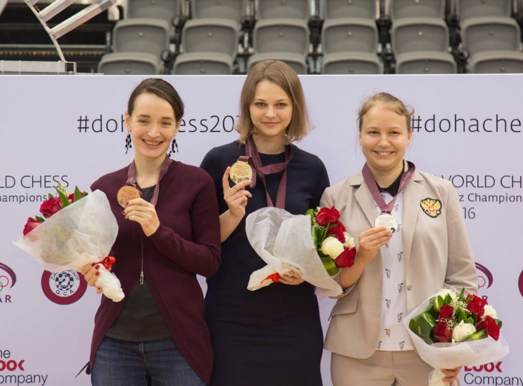 Anna Muzychuk Championne du Monde d'échecs Blitz 2016