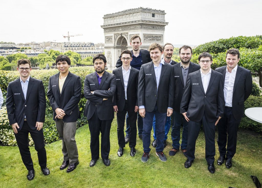 Paris Grand Chess Tour 2017 Participants pendant Cérémonie d'ouverture