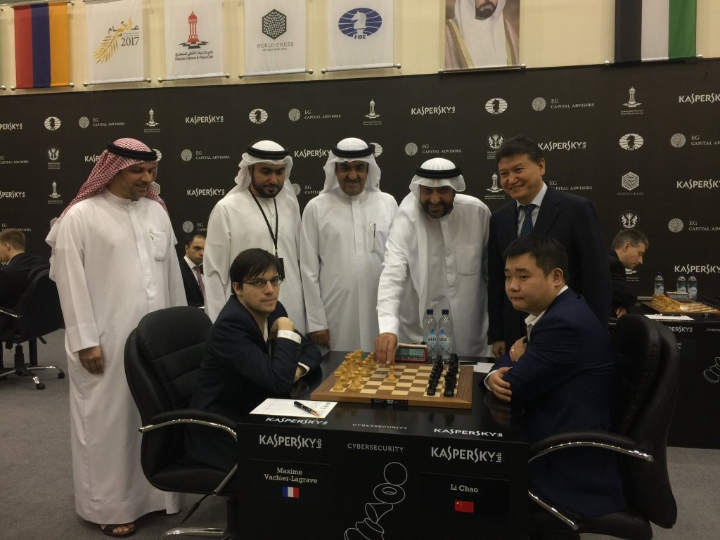Grand Prix FIDE 2017 Sharjah ronde 1 Maxime Vachier-Lagrave