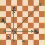Règles jeu d'échecs : déplacement de la Dame