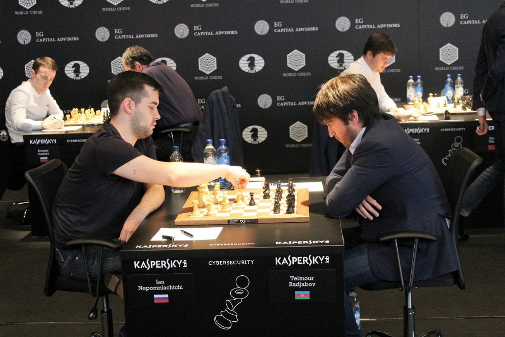 Grand Prix FIDE 2017 Genève ronde 9 Teimour Radjabov et Ian Nepomniachtchi 