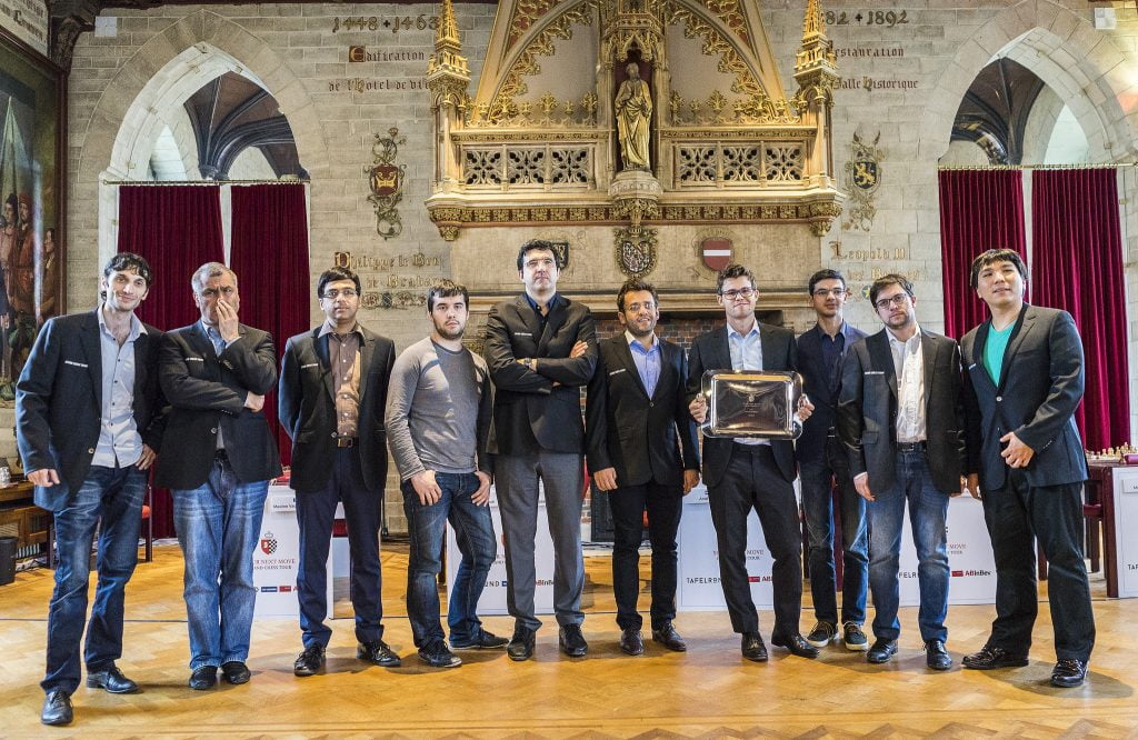 Your Next Move Grand Chess Tour 2017 les participants à la cérémonie de clôture