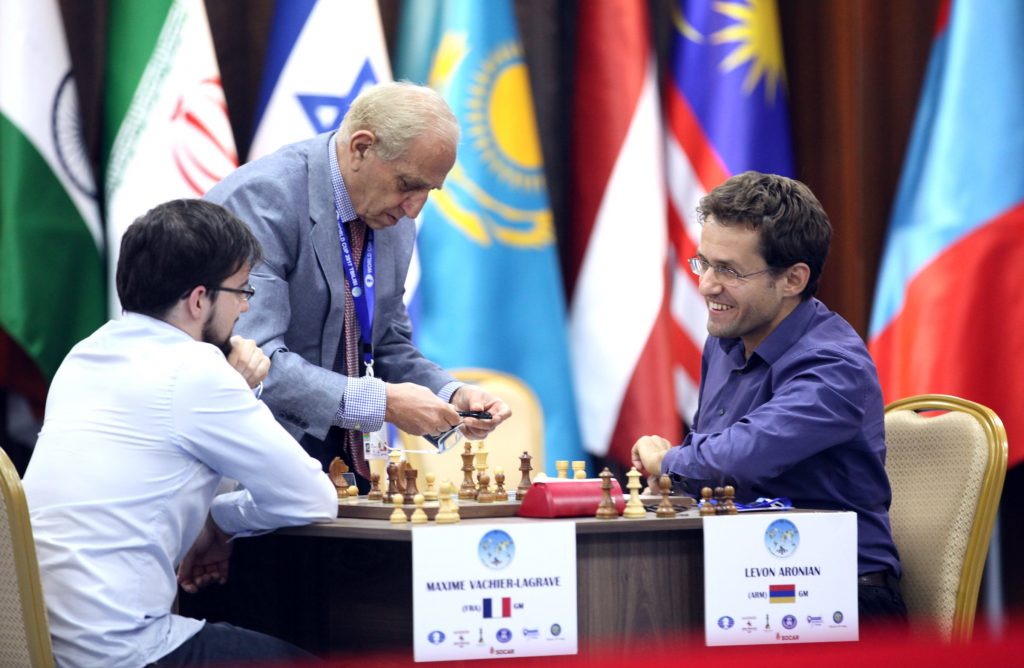 Coupe du Monde d'échecs FIDE 2017 Demi-finales départages Maxime Vachier-Lagrave et Levon Aronian