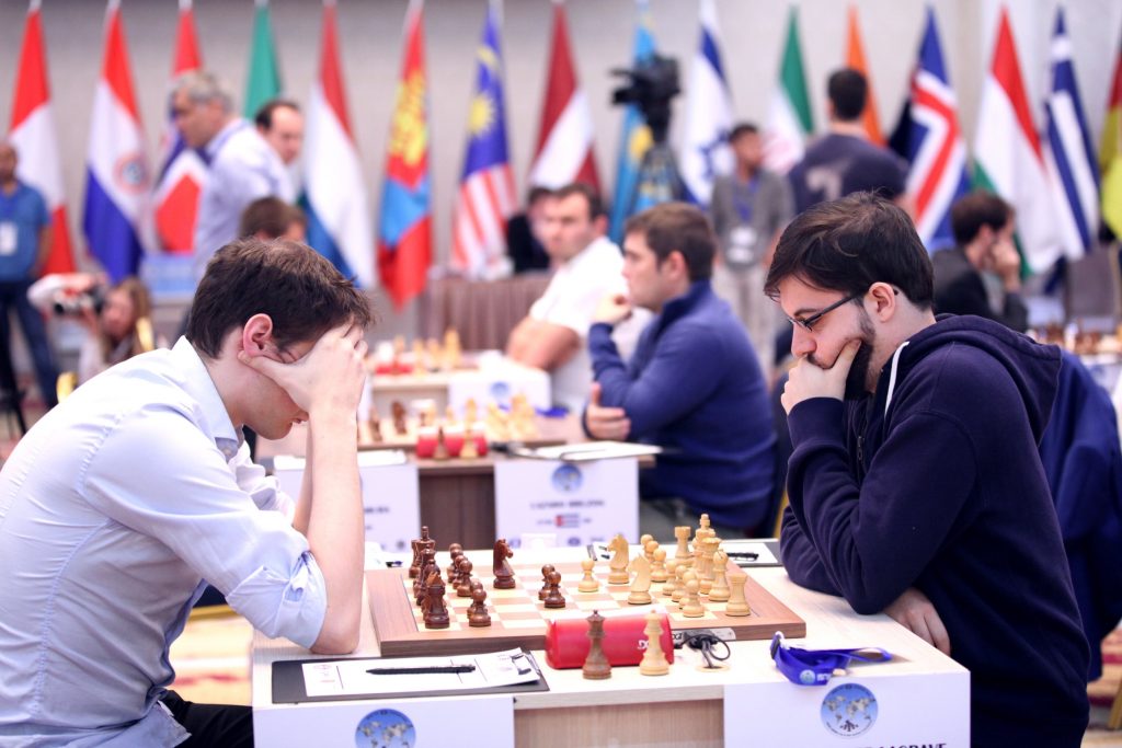 Coupe du Monde d'échecs FIDE 2017 ronde 2 partie 1 Maxime Vachier-Lagrave