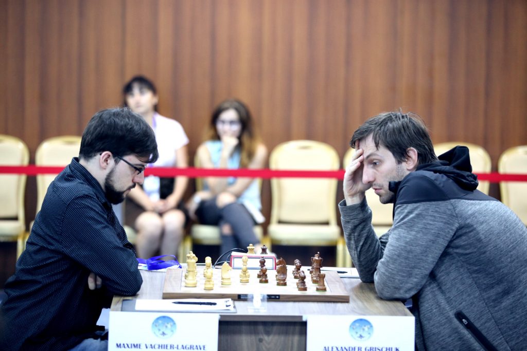 Coupe du Monde échecs FIDE 2017 ronde 4-1 Vachier-Lagrave Grischuk