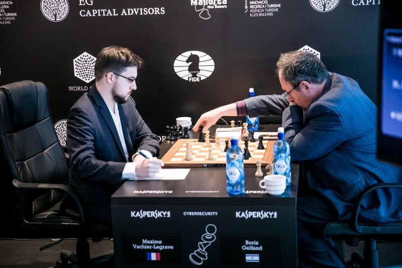 Grand Prix FIDE 2017 Palma de Majorque Ronde 1 Maxime Vachier-Lagrave Boris Gelfand