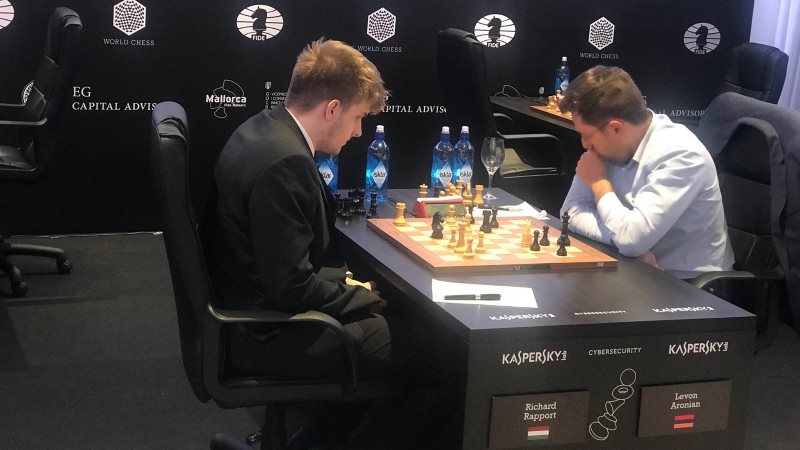Grand Prix FIDE 2017 Palma de Majorque ronde 7 Richard Rapport Levon Aronian