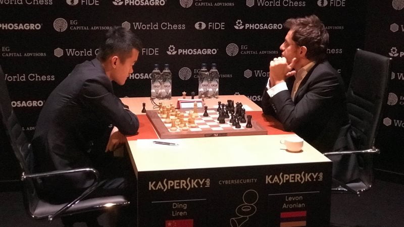 Tournoi Candidats 2018 ronde 8 Ding-Aronian