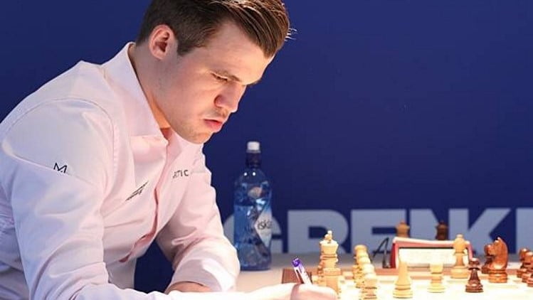 Grenke Chess Classic 2018 ronde 8 Magnus Carlsen