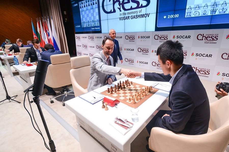 Shamkir Chess 2018 ronde 3 Ding-Topalov