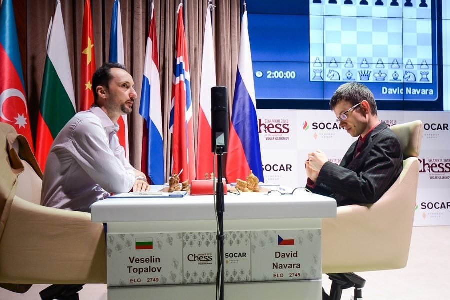 Shamkir Chess 2018 ronde 5 Navara-Topalov