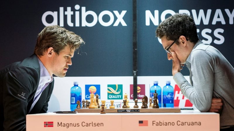 Norway Chess 2018 ronde 1 Carlsen-Caruana