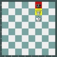 Position de Mat avec la Dame dans une partie d'échecs