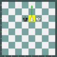 Position de promotion du pion dans une partie d'échecs