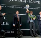 Cérémonie de clôture du Championnat du Monde d'échecs 2014 Magnus Carlsen