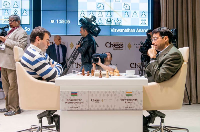 Shamkir Chess 2015 Ronde 8 - Anand revient