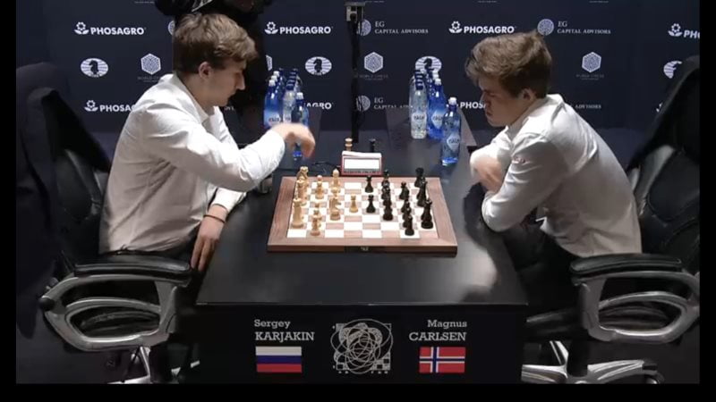 Carlsen Karjakin 2016 departage 3-