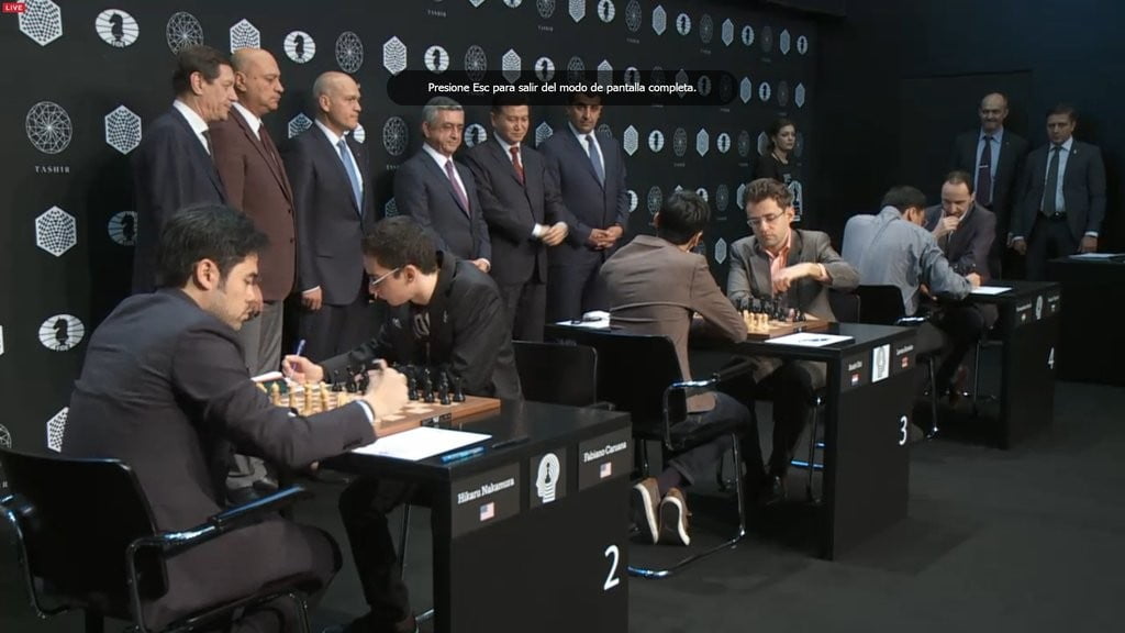 Tournoi des Candidats 2016 Ronde 1