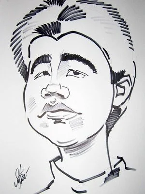 Caricature échecs Hikaru Nakamura par Iaroslaw Khanko