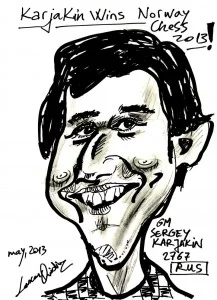 Caricature échecs Sergey Karjakin