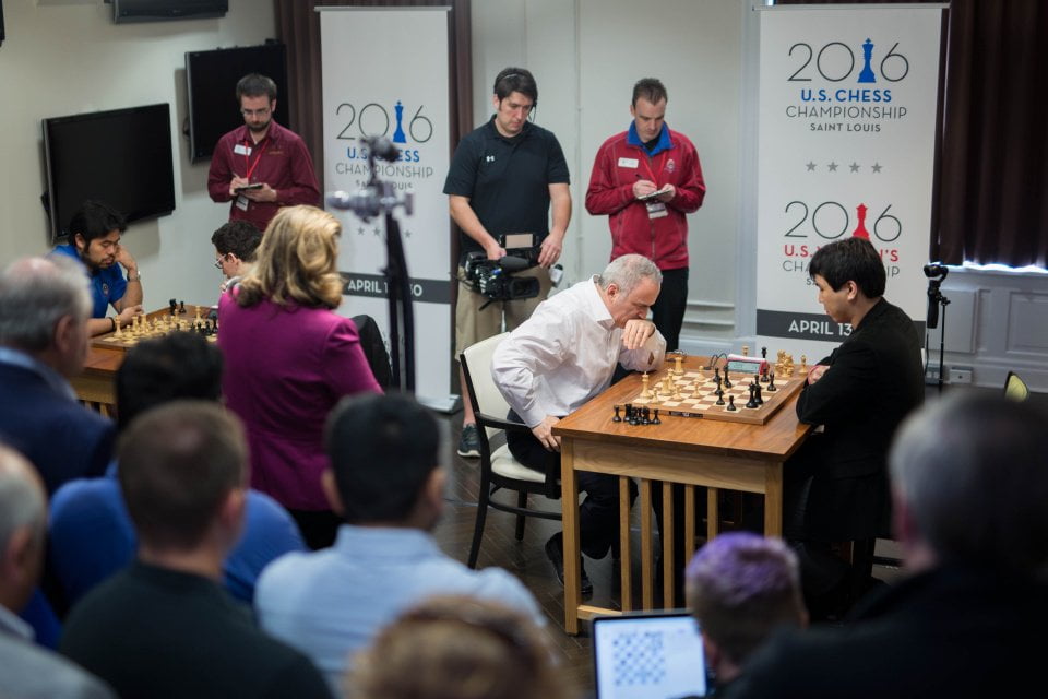 Garry Kasparov contre Wesley So au Ultimate Blitz Challenge 2016