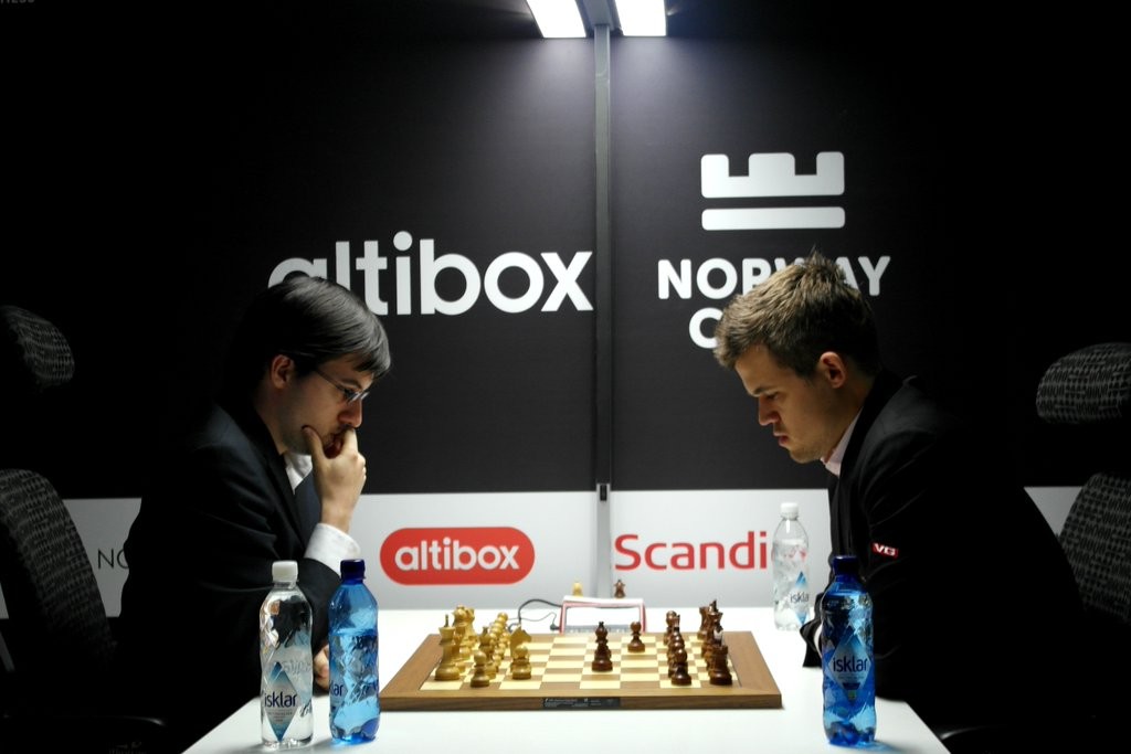 Blitz du Norway Chess 2016 Maxime Vachier-Lagrave contre Magnus Carlsen