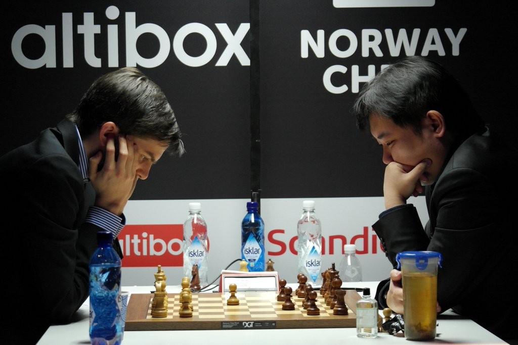 Norway Chess 2016 Ronde 7 Nils Grandelius et Li Chao