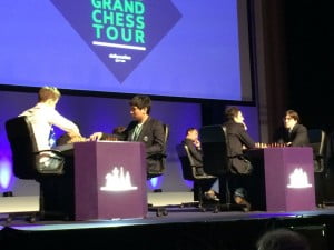 Paris Grand Chess Tour 2016 Rapide joueurs en scène