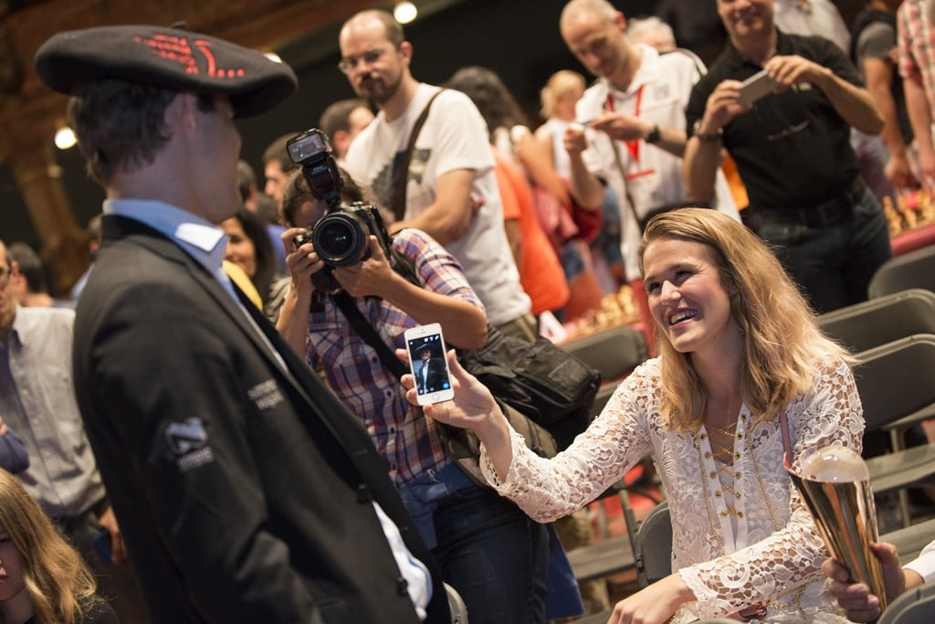 Bilbao Chess Masters 2016 Magnus Carlsen et sa soeur