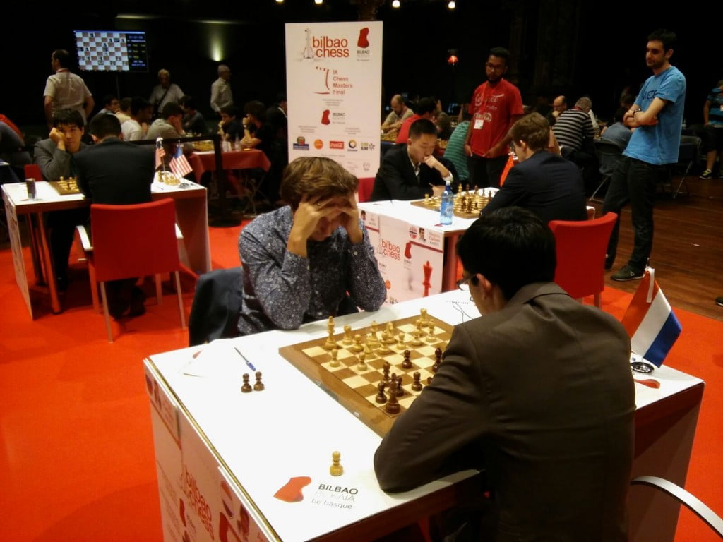 Bilbao Chess Masters 2016 Ronde 2 Anish Giri contre Sergey Karjakin