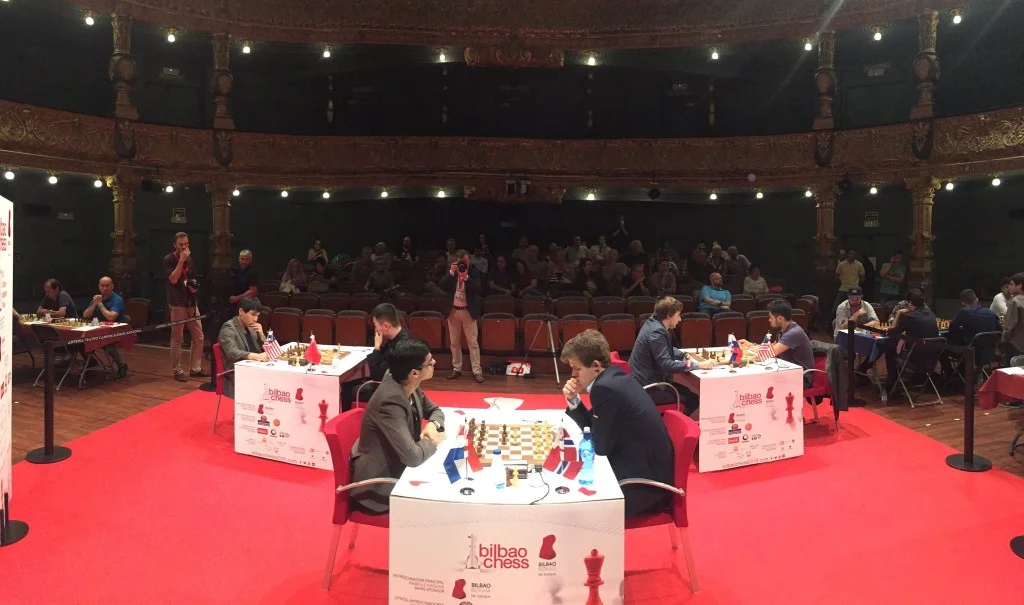 Bilbao Chess Masters 2016 Ronde 9 Vue théatre Campos Eliseos