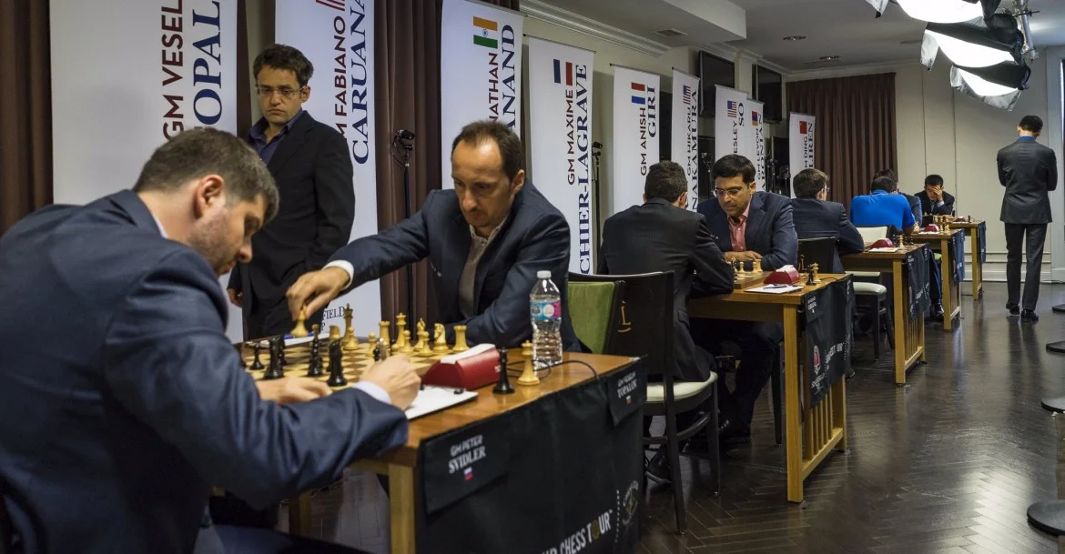 Sinquefield Cup 2016 Grand Chess Tour Ronde1 Vue des parties