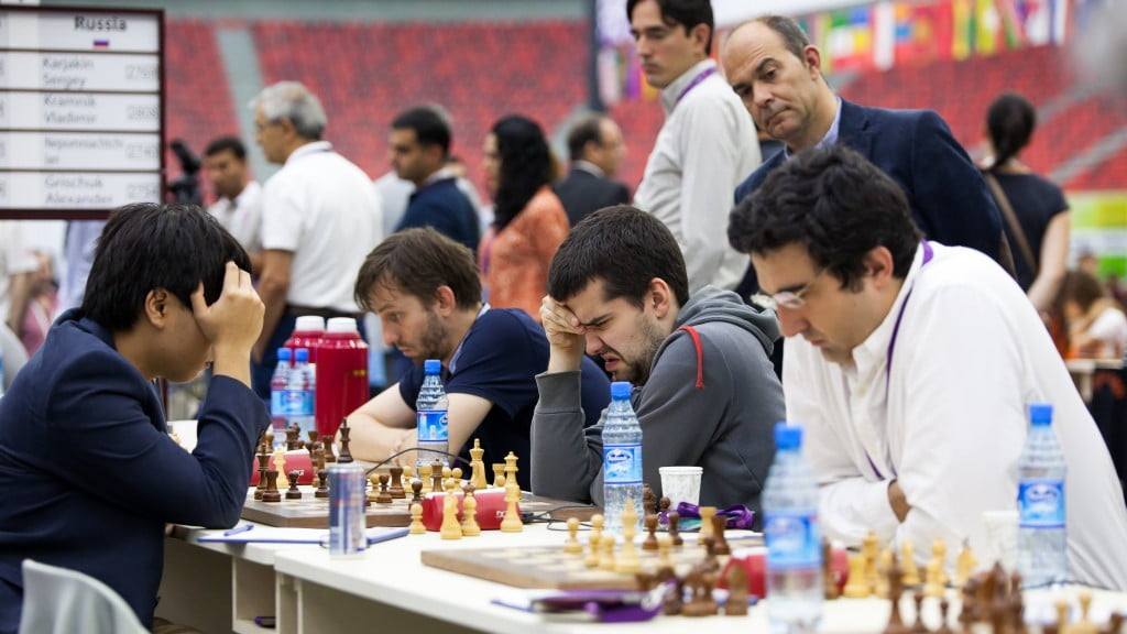 Olympiade d'échecs 2016 Ronde 8 Russie contre Etats-Unis