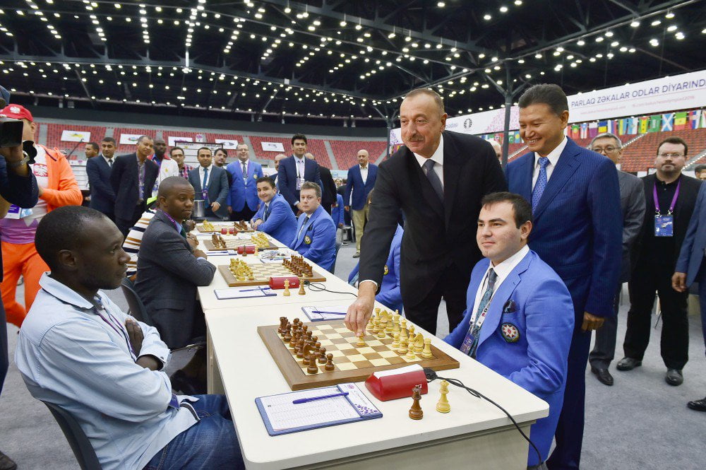 Olympiade d'échecs 2016 Ronde 1 Président Azerbaïdjan