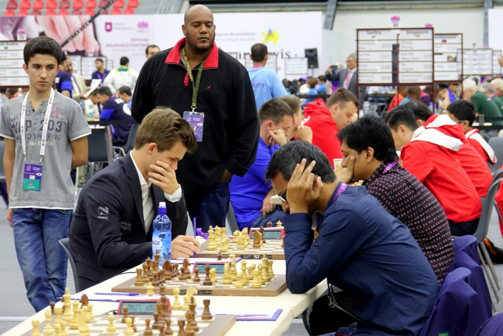 Olympiade d'échecs 2016 Ronde 2 Magnus Carlsen