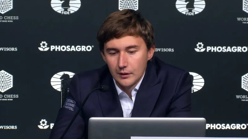 Carlsen Karjakin 2016 partie 11 conference presse