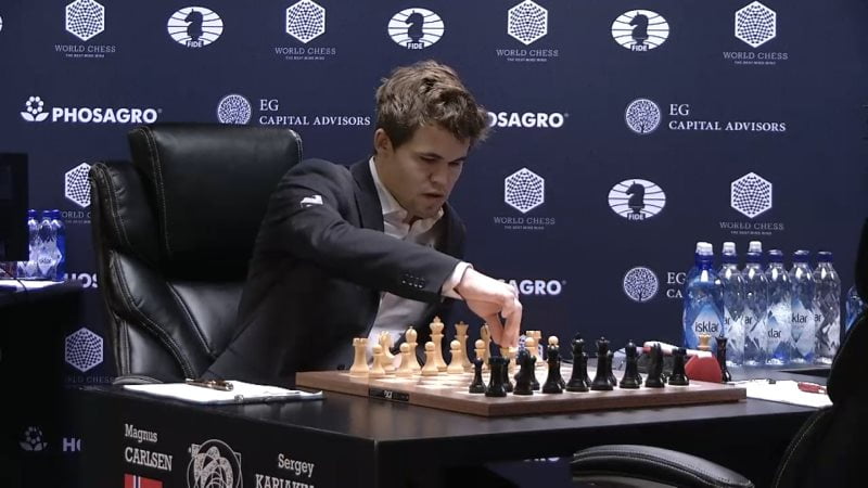 Carlsen Karjakin 2016 partie 12 debut