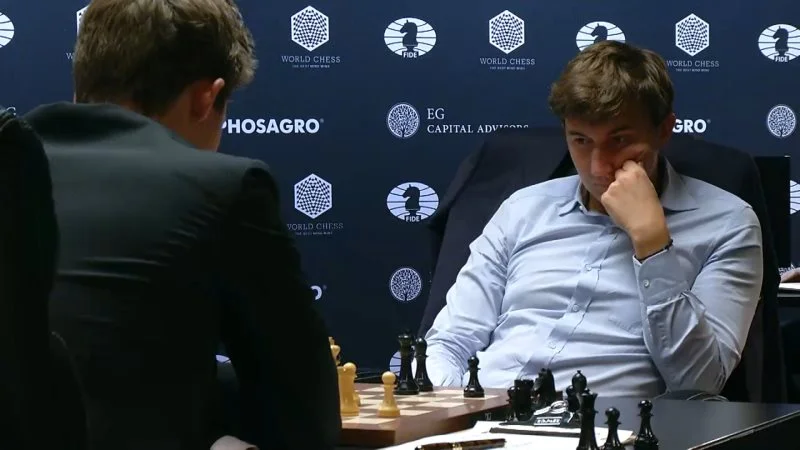 Carlsen Karjakin 2016 partie 3 coup 37