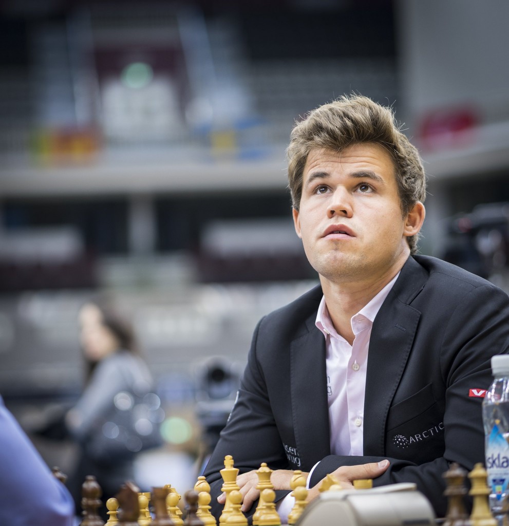 Magnus Carlsen au championnat monde échecs rapide 2016