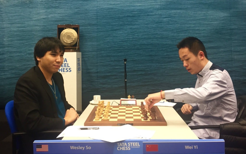 Tata Steel Chess Masters 2017 ronde 12 Wesley So contre Wei Yi
