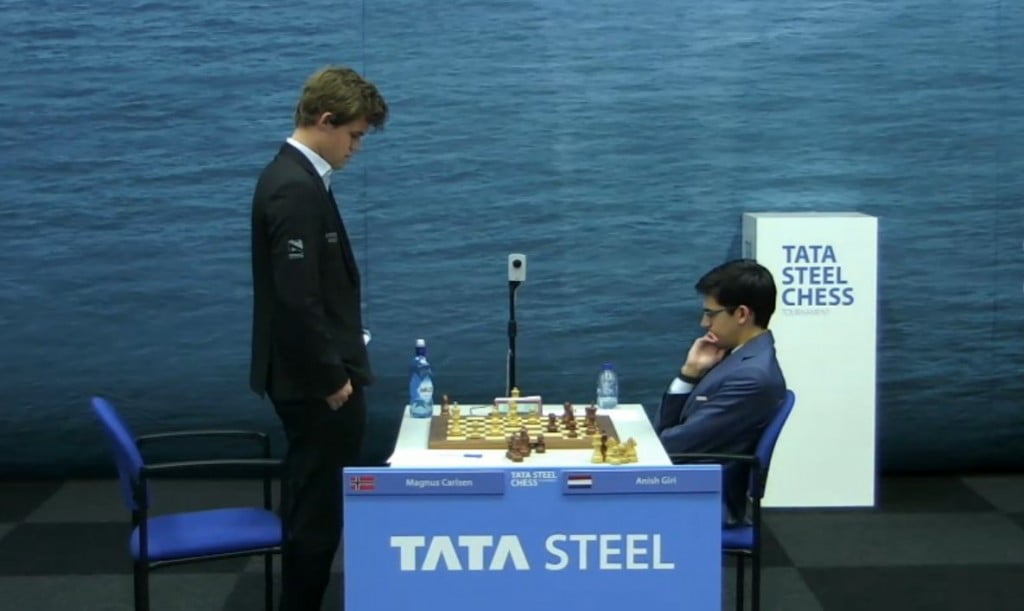 Tata Steel Chess Masters 2017 ronde 7 Magnus Carlsen Anish Giri