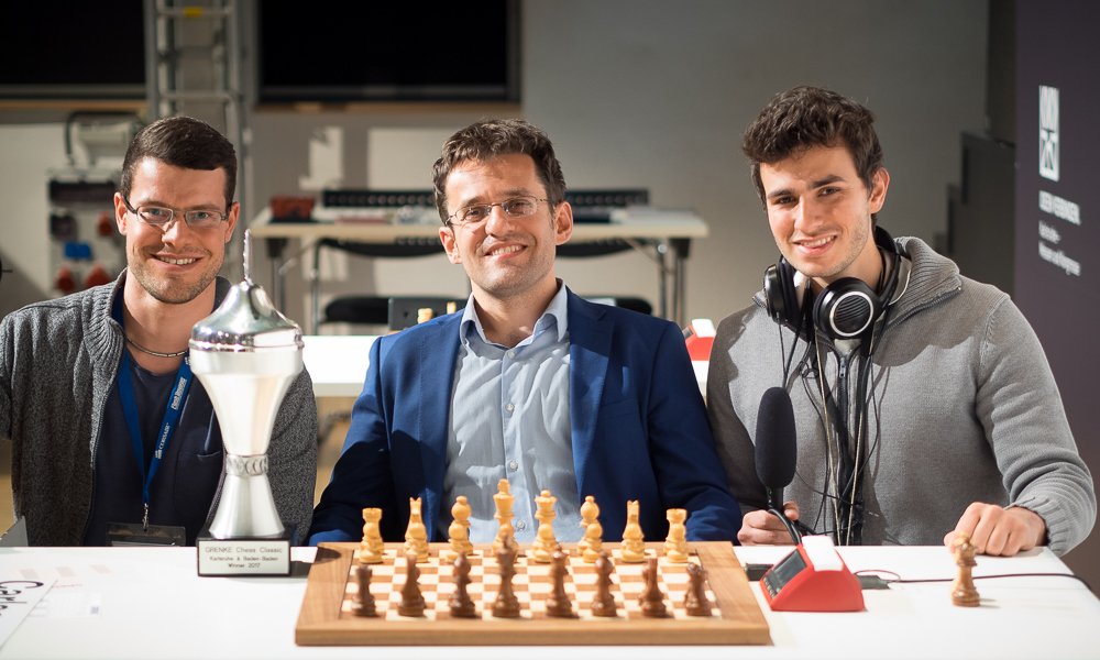 Grenke Chess Classic 2017 Levon Aronian avec la Coupe