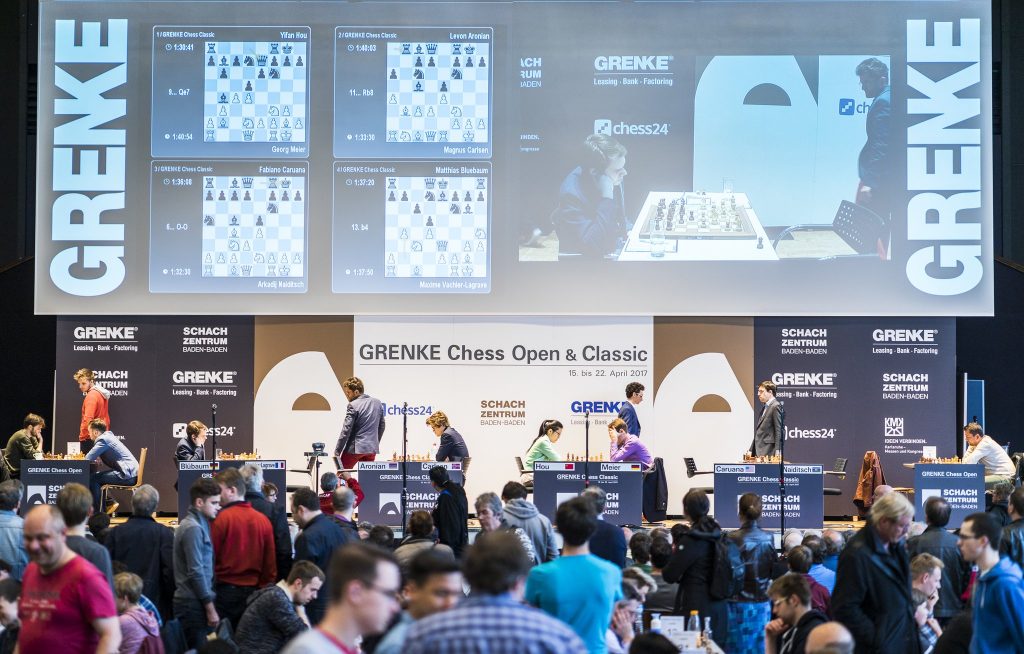 Grenke Chess Classic 2017 Ronde 2 Vue de la scène